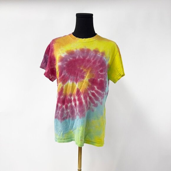 VINTAGE STYLE TIE DYE T SHIRT *FLAWS SHOWN SIZE SMALL / MEDIUM - Picture 1 of 7